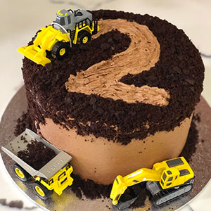 Construction kids cake