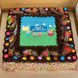 Peppa pig kids cake