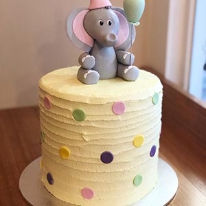 Baby elephant cake