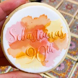 90th Birthday cookies