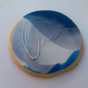 Blue 1st Birthday cookies