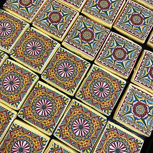 Mosaic tile cookies