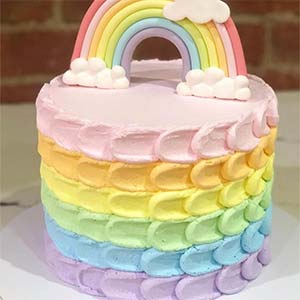 Rainbow birthday cake